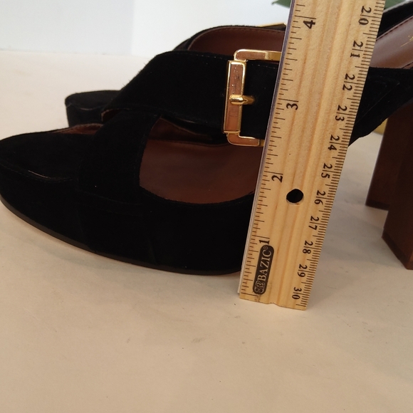 A.B.C. Black suede sandals Y2k - Picture 8 of 16